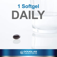 Douglas Laboratories Ubiquinol-QH label detail highlighting the reduced CoQ10 form.