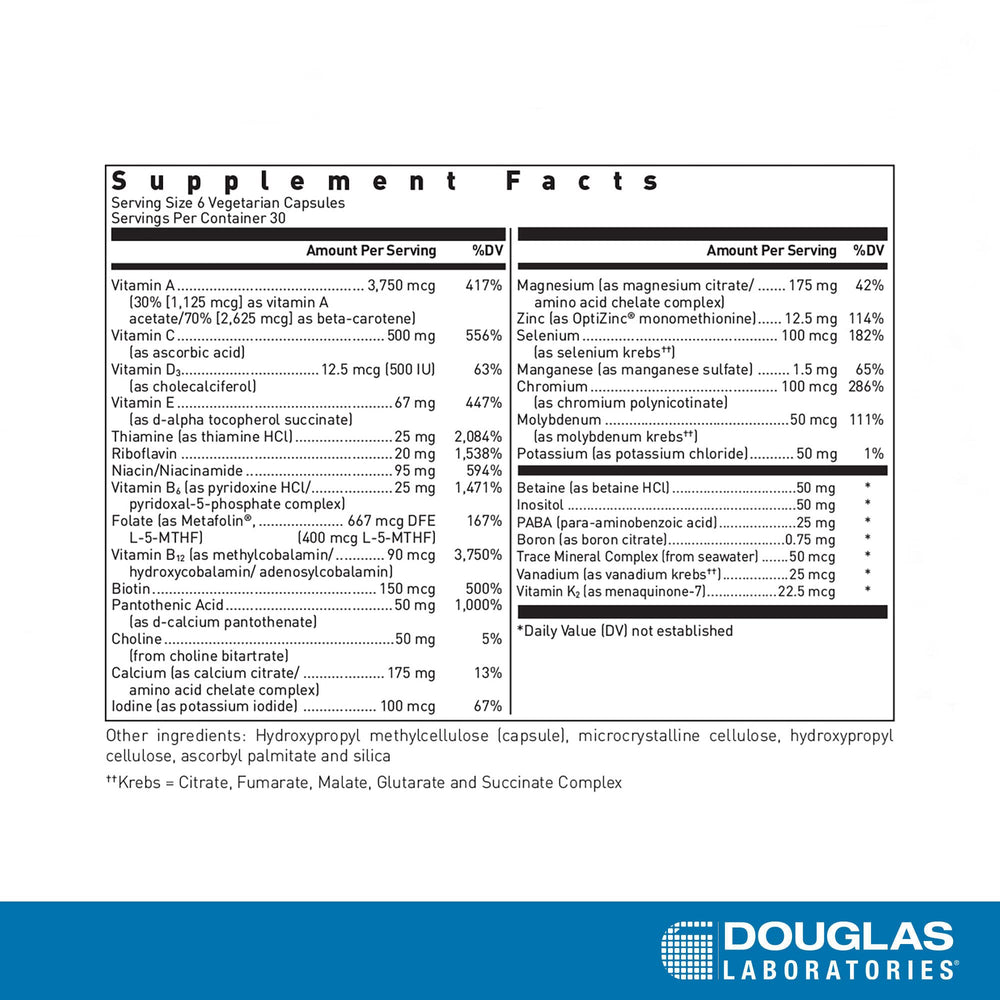 Ultra Preventive III capsules close-up highlighting bioavailable nutrients