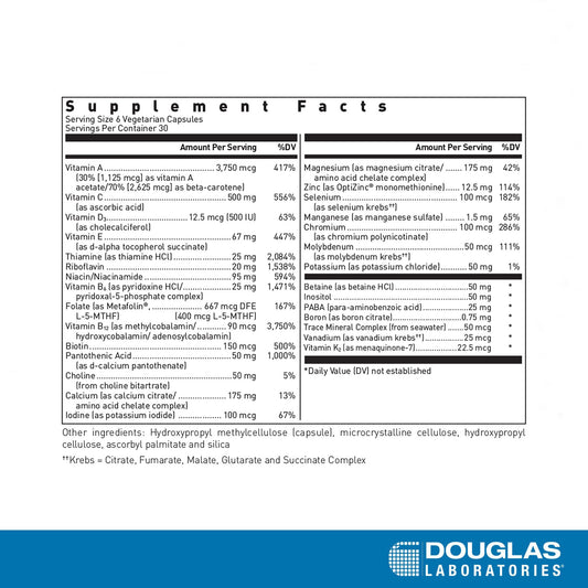 Ultra Preventive III capsules close-up highlighting bioavailable nutrients