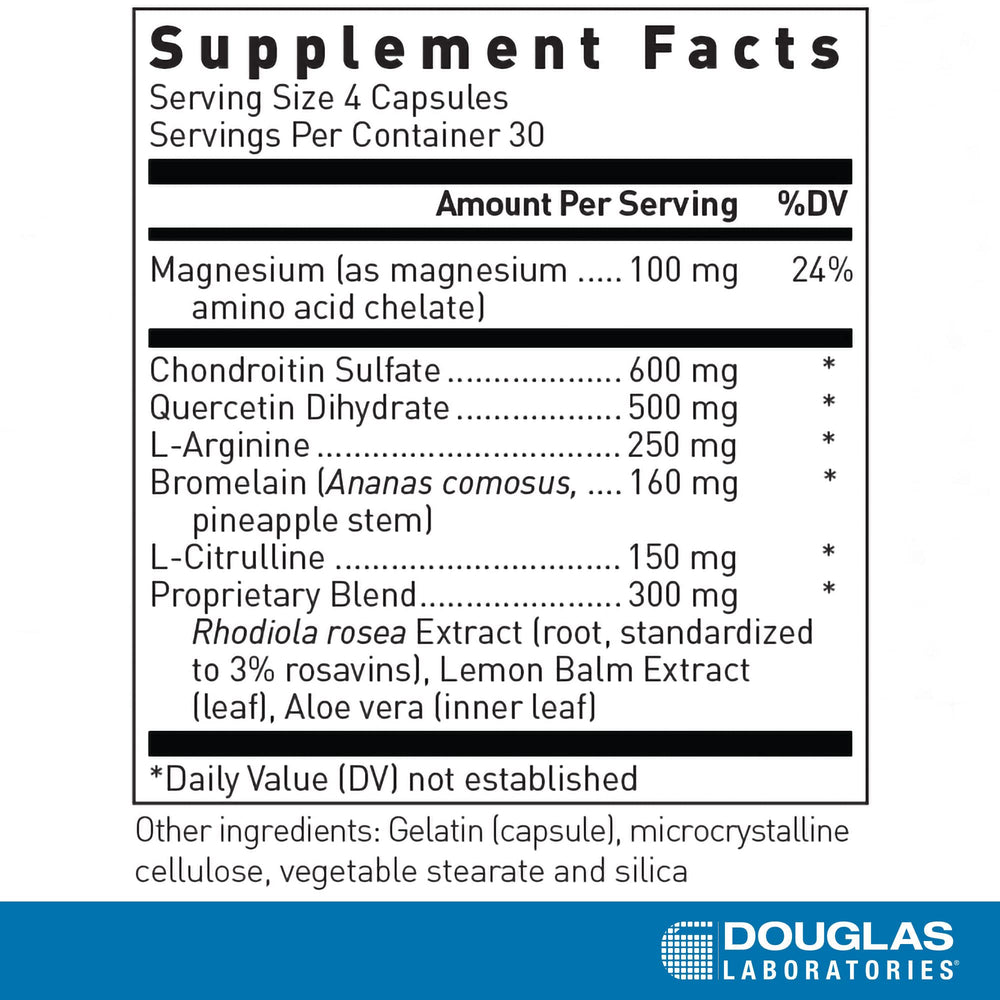 Douglas Laboratories Cysto Renew label close-up highlights ingredients and benefits.