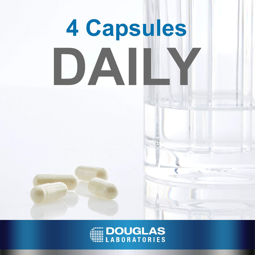 Douglas Laboratories Cysto Renew capsules pack shows 120-count bottle for daily use.