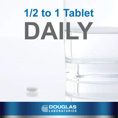 Douglas Laboratories DHEA 25 mg bottle label, clear dosage and benefits for informed use.