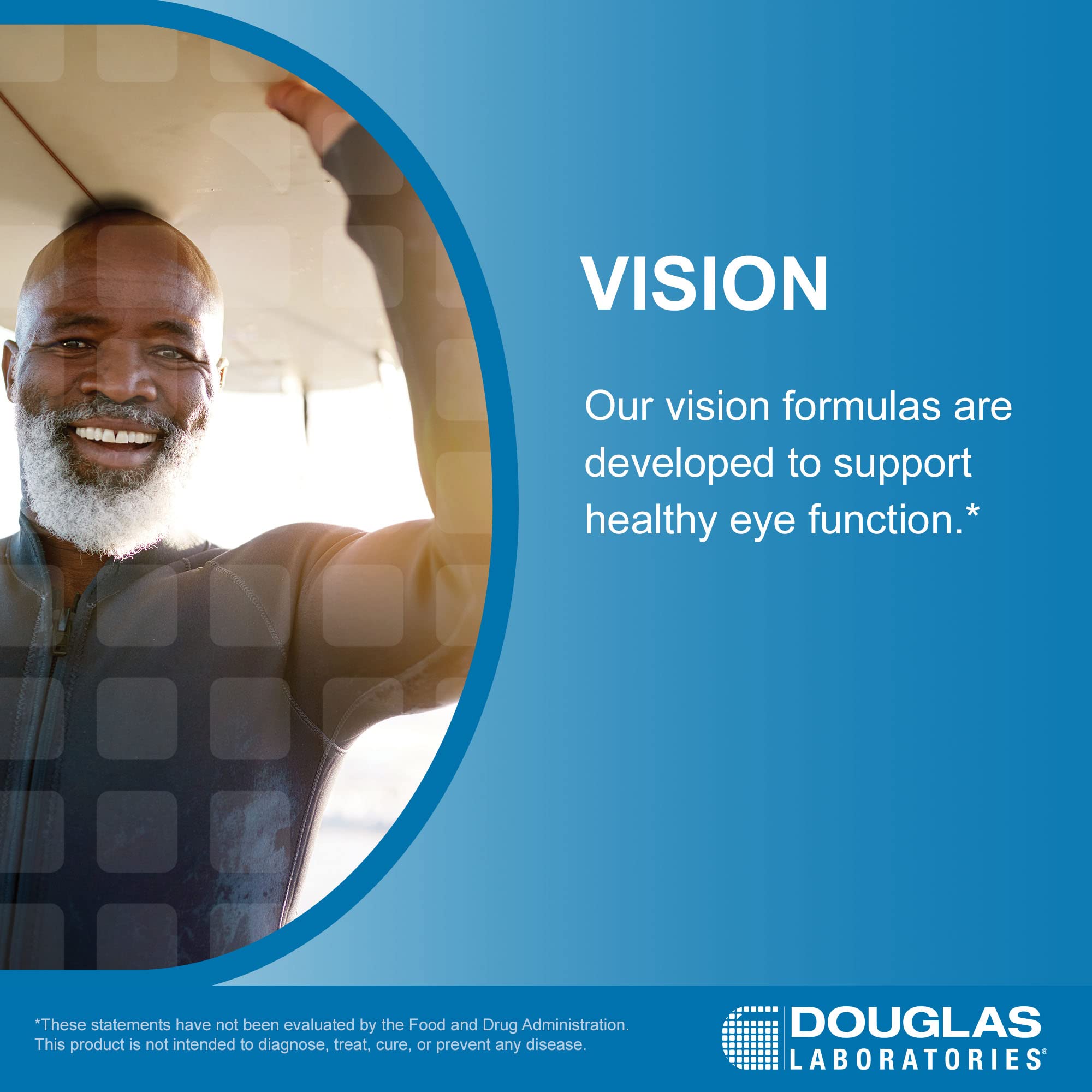 Douglas Laboratories Lutein bottle close-up highlighting eye health benefits.