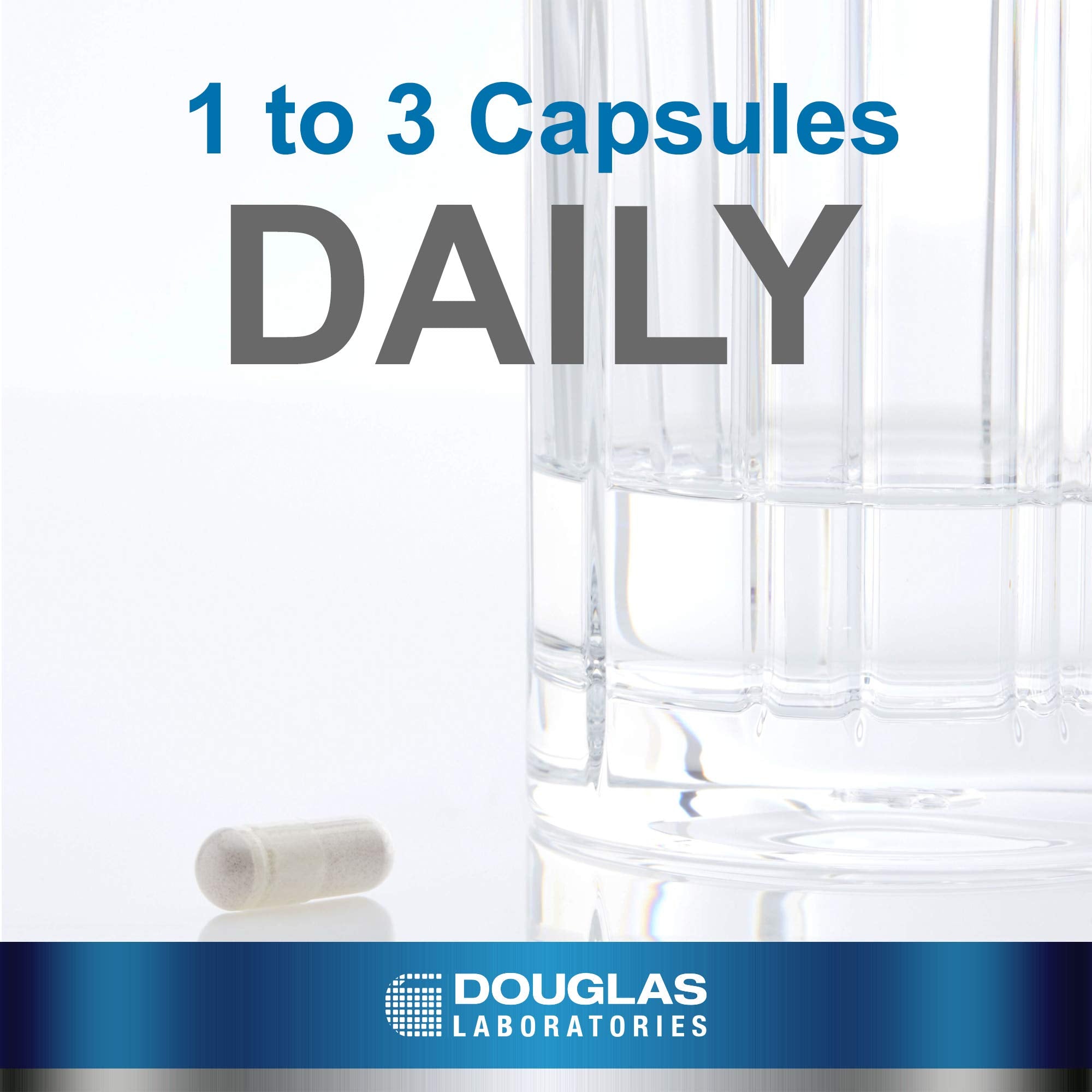 Douglas Laboratories Glucosamine MSM Forte capsules close-up emphasizes convenient daily support