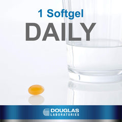 Douglas Laboratories Selenium + Vitamin E label closeup highlighting key ingredients.
