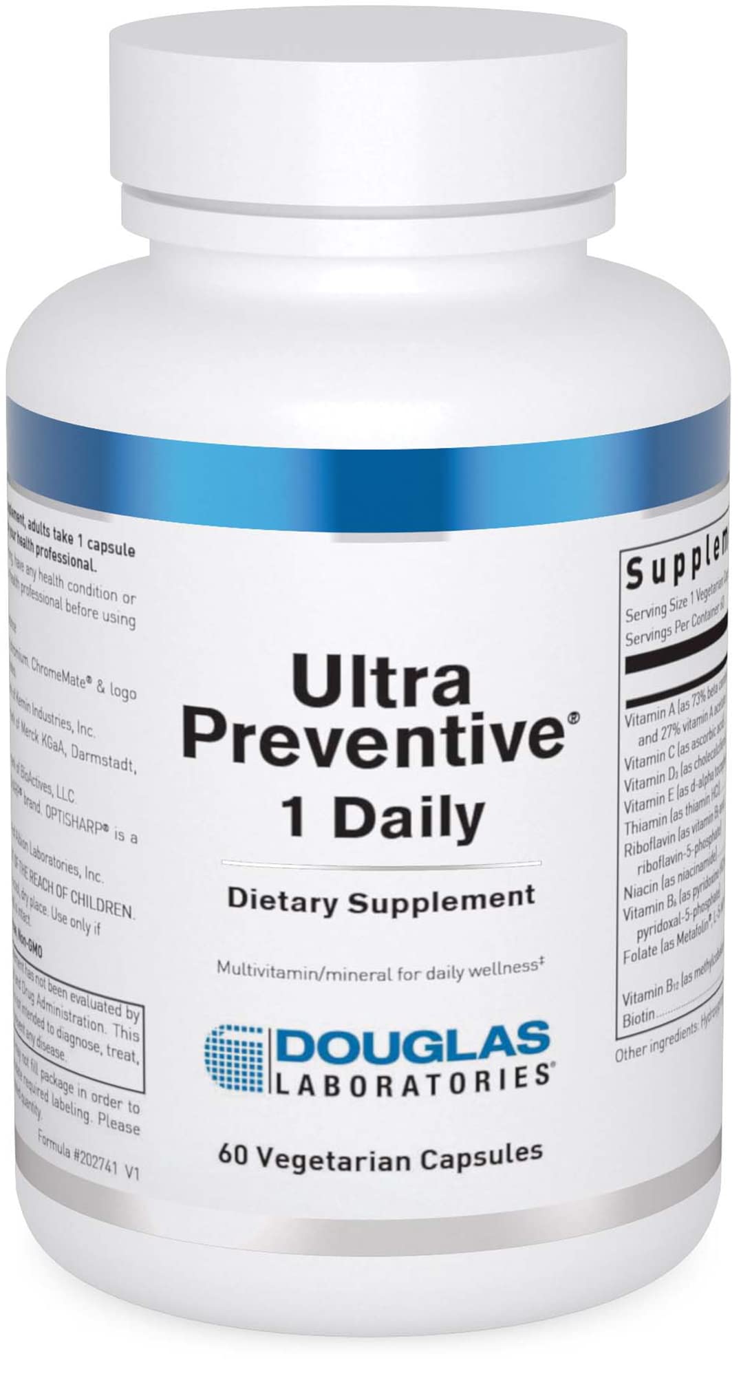 Douglas Laboratories Ultra Preventive 1 Daily bottle front view for daily energy and immune support.