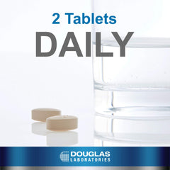 Douglas Laboratories Ultra Preventive 2 Daily label closeup highlights key vitamins.