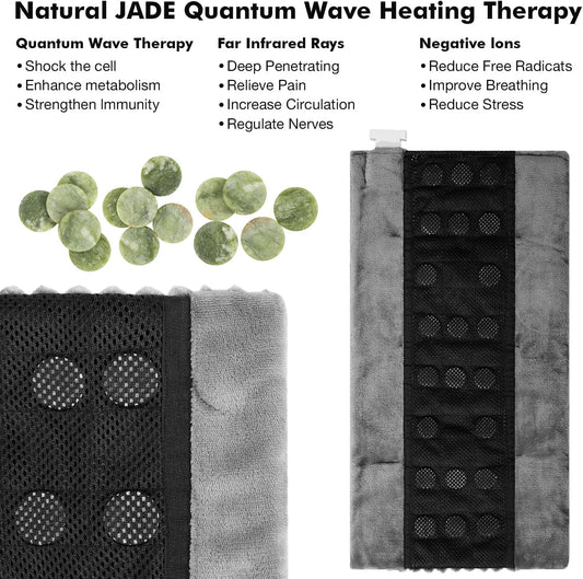 Dowin therapy pad showing gravity beads adding gentle pressure for comfort.