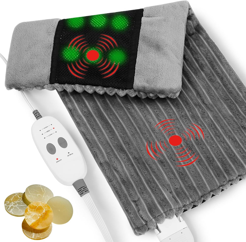 Dowin far infrared heating pad for neck and shoulders with jade stones for soothing warmth.