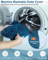 Dowin machine-washable cover makes care quick and easy.