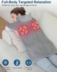 Dowin massaging heating pad heat settings provide customizable warmth.