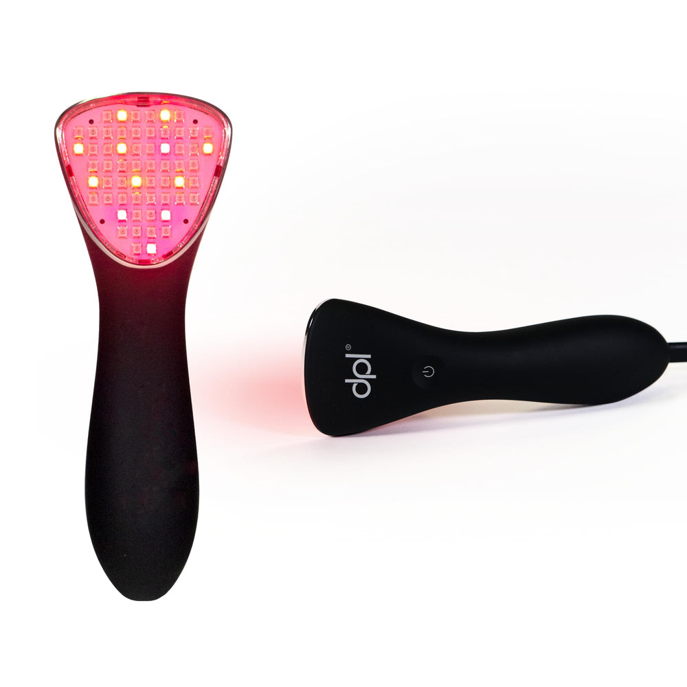 dpl clinical LED wand on back area for targeted relief and comfort