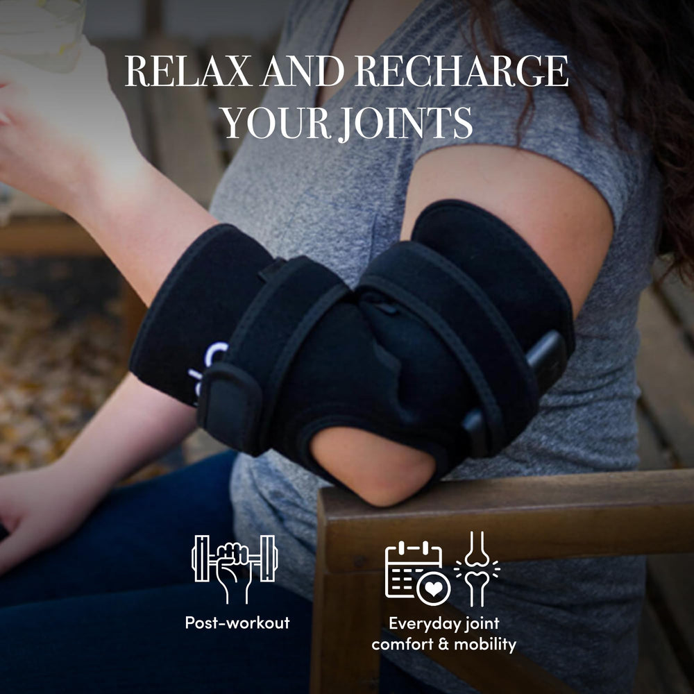 dpl Flex Joint Wrap elbow support with adjustable strap promotes hands-free comfort