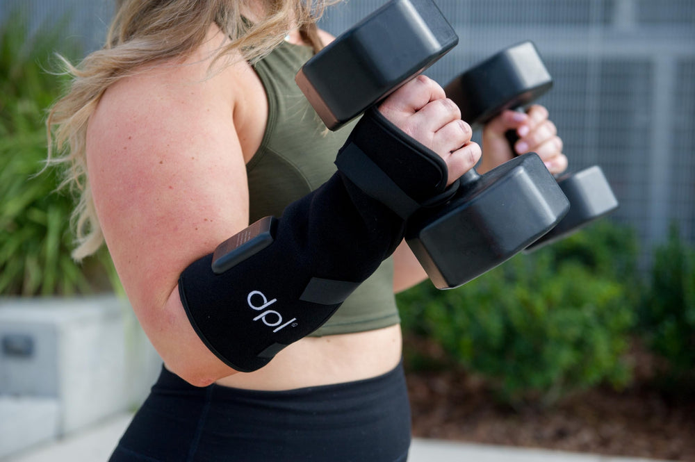 dpl wrist wrap 24 LEDs highlighting full-spectrum light therapy