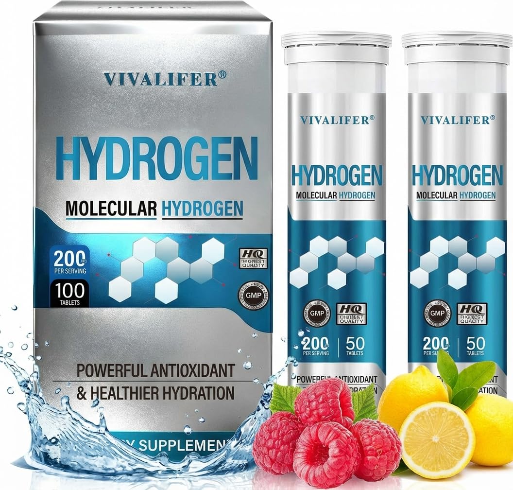 DQKI Hydrogen Water Tablets Lemon Raspberry flavor pack shot for flavorful hydration.