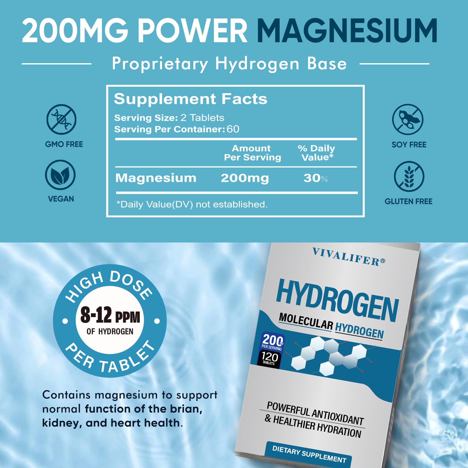 DQQI hydrogen tablets suggesting energy boost for busy days