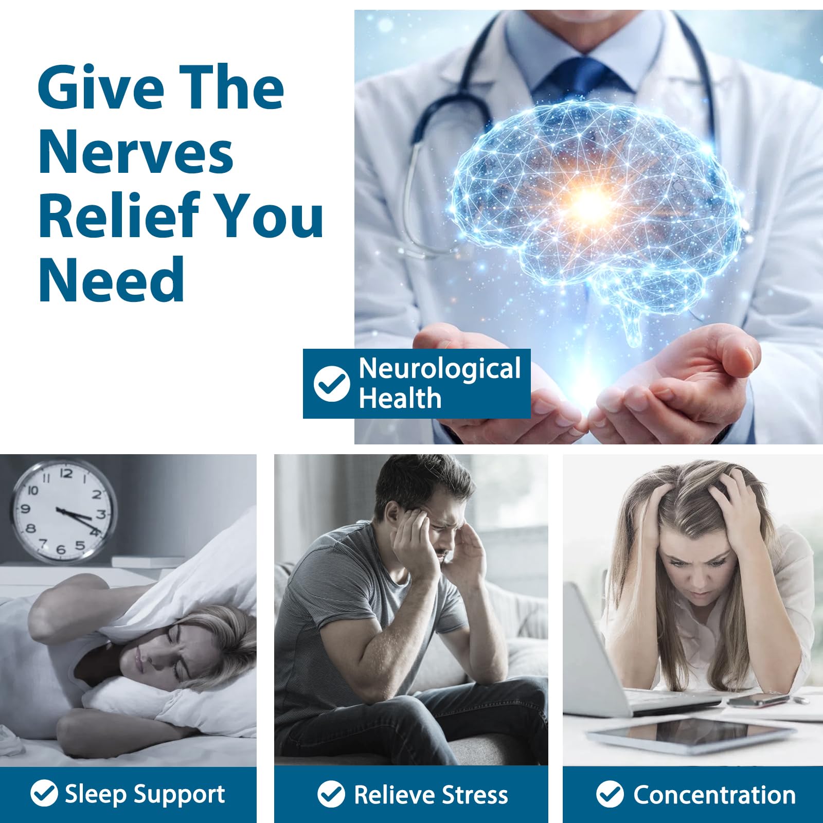 DQQI Migraine Relief nutrition facts panel highlights capsules