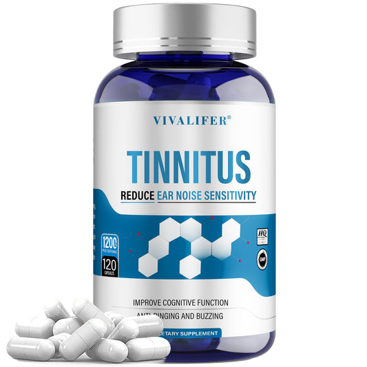 DQQI Tinnitus Relief bottle front for ongoing ear comfort