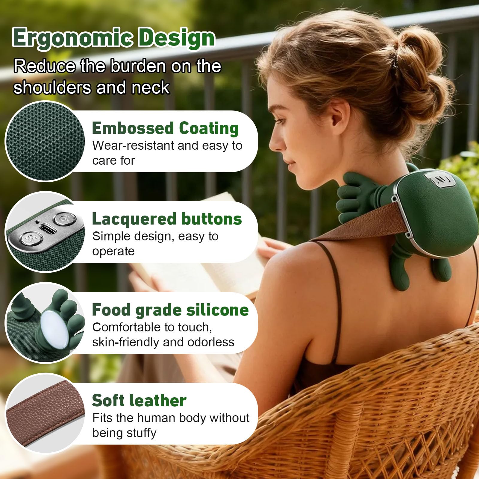 DQVTIC strap-style hands-free massage for flexible relaxation