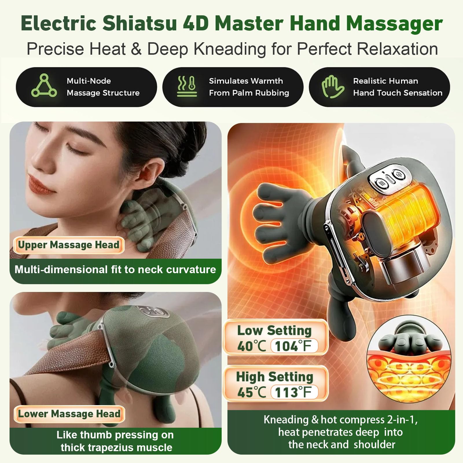 DQVTIC wireless portable massager for home, office, or travel
