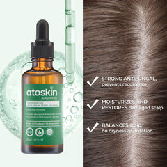 dr.atoskin leave-on scalp care being applied in a gentle massage