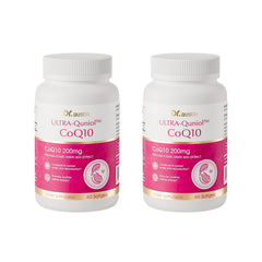 DR.AUSTIN CoQ10 bottle highlights 200 mg formula for energy support