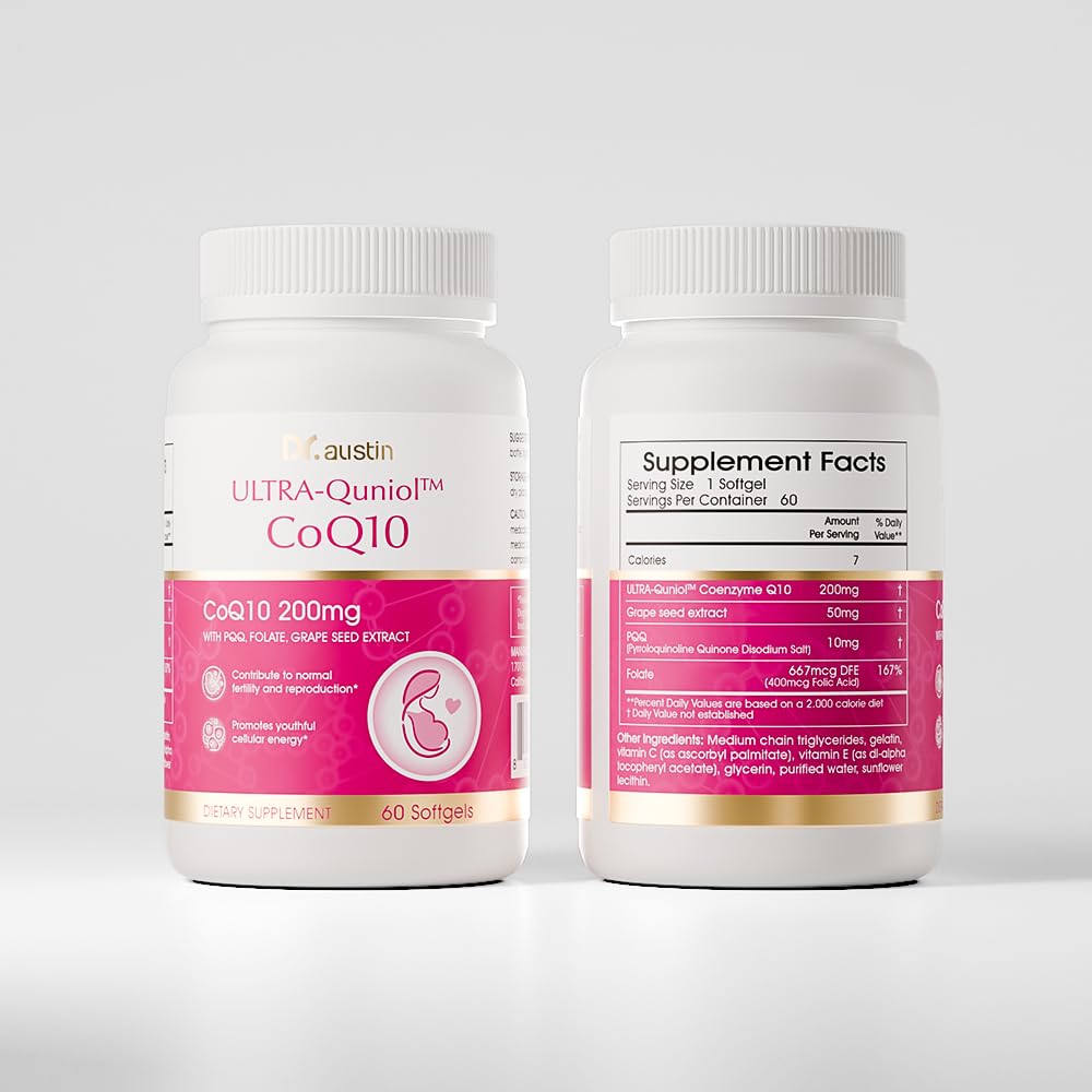 DR.AUSTIN DRAUSTIN PQQ capsule close-up shows mitochondrial wellness potential