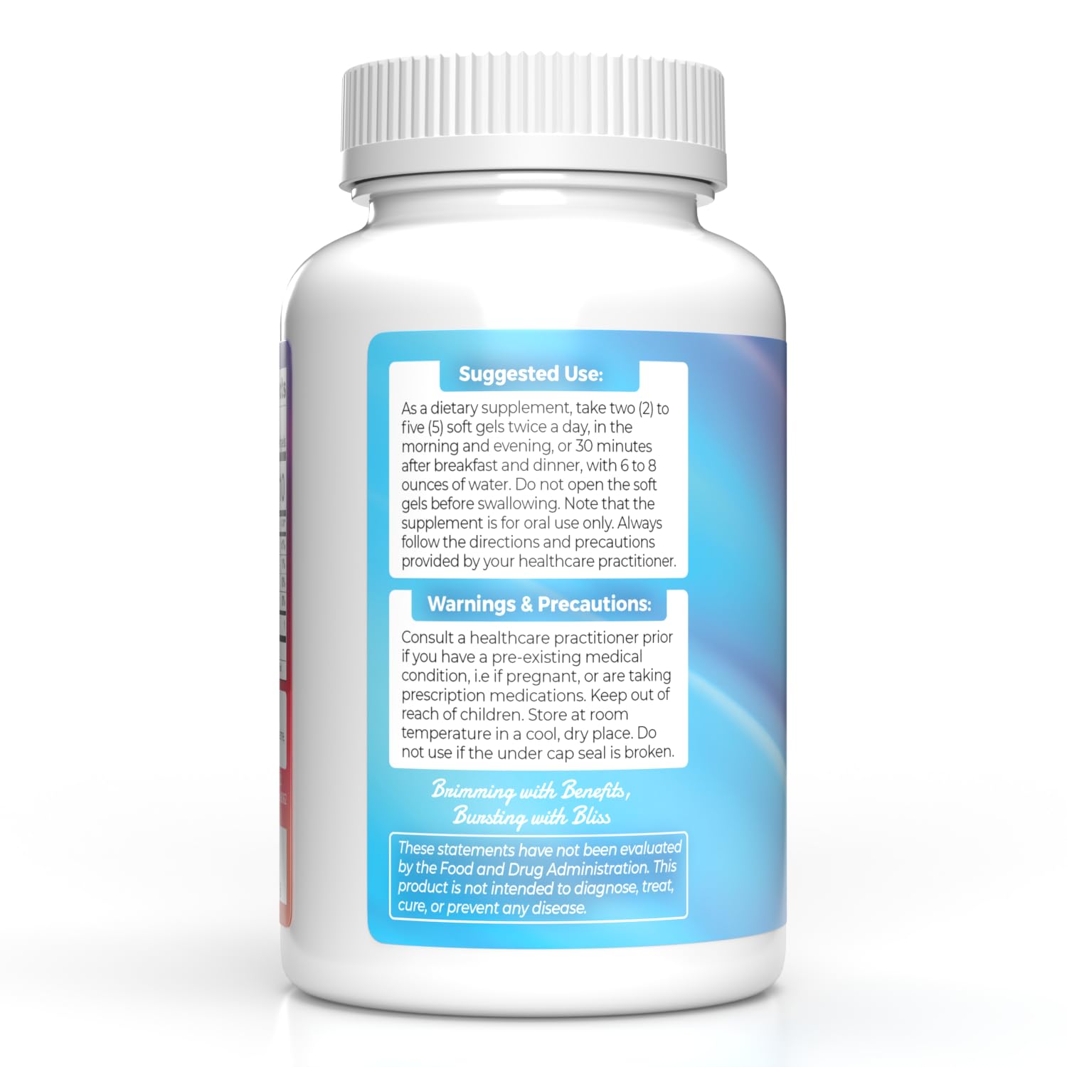 Dr B undecylenic acid bottle-pour illustrating easy daily dosing.