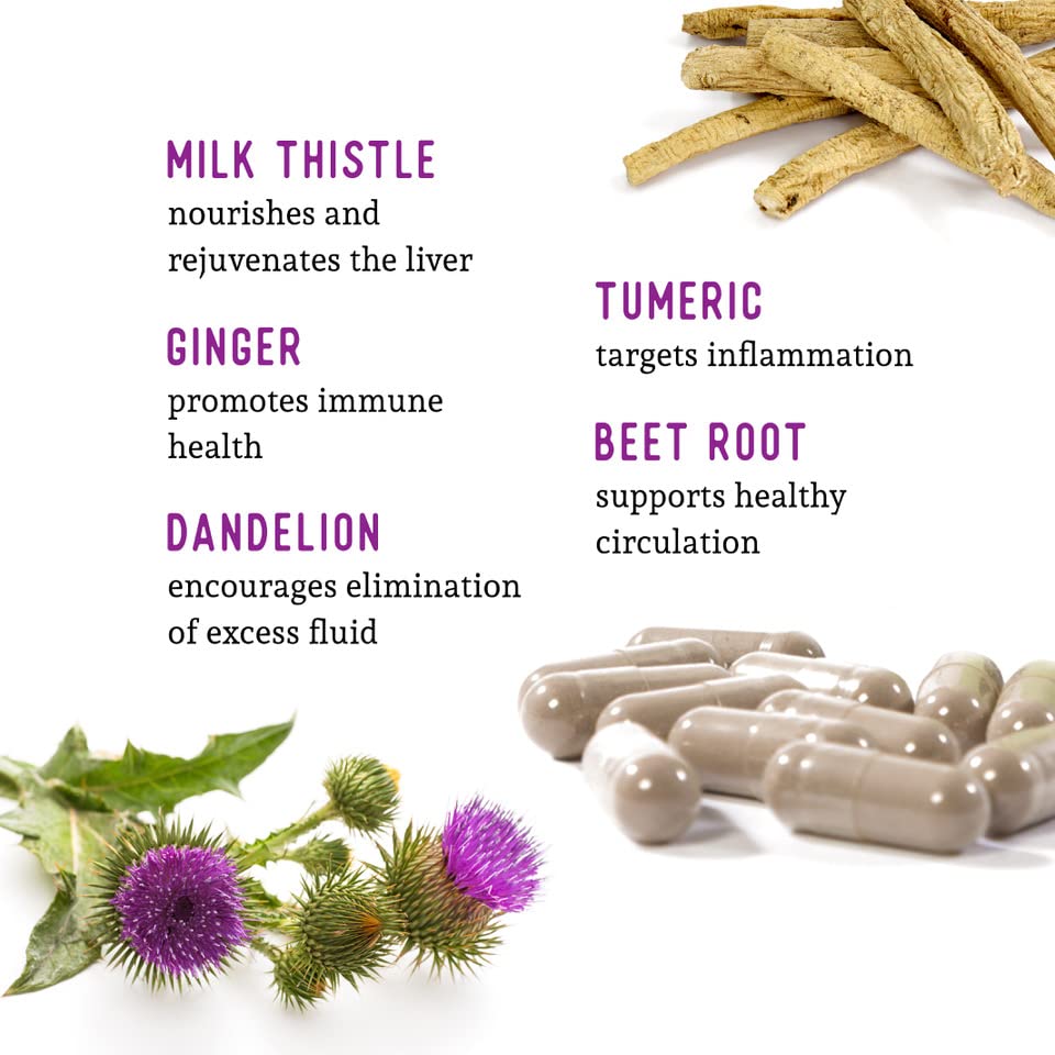 Dr. Barry's Total Liver Supplement with artichoke aiding digestion and detox.