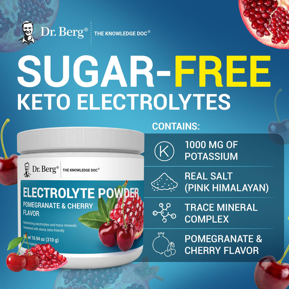 30-day satisfaction guarantee included with Dr. Berg hydration powder