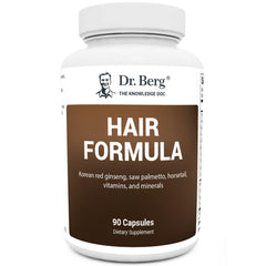 Dr. Berg All-in-One Vitamins bottle shows hair, skin, and nails support