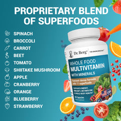Dr. Berg bottle displays detailed nutrition info for informed daily use.