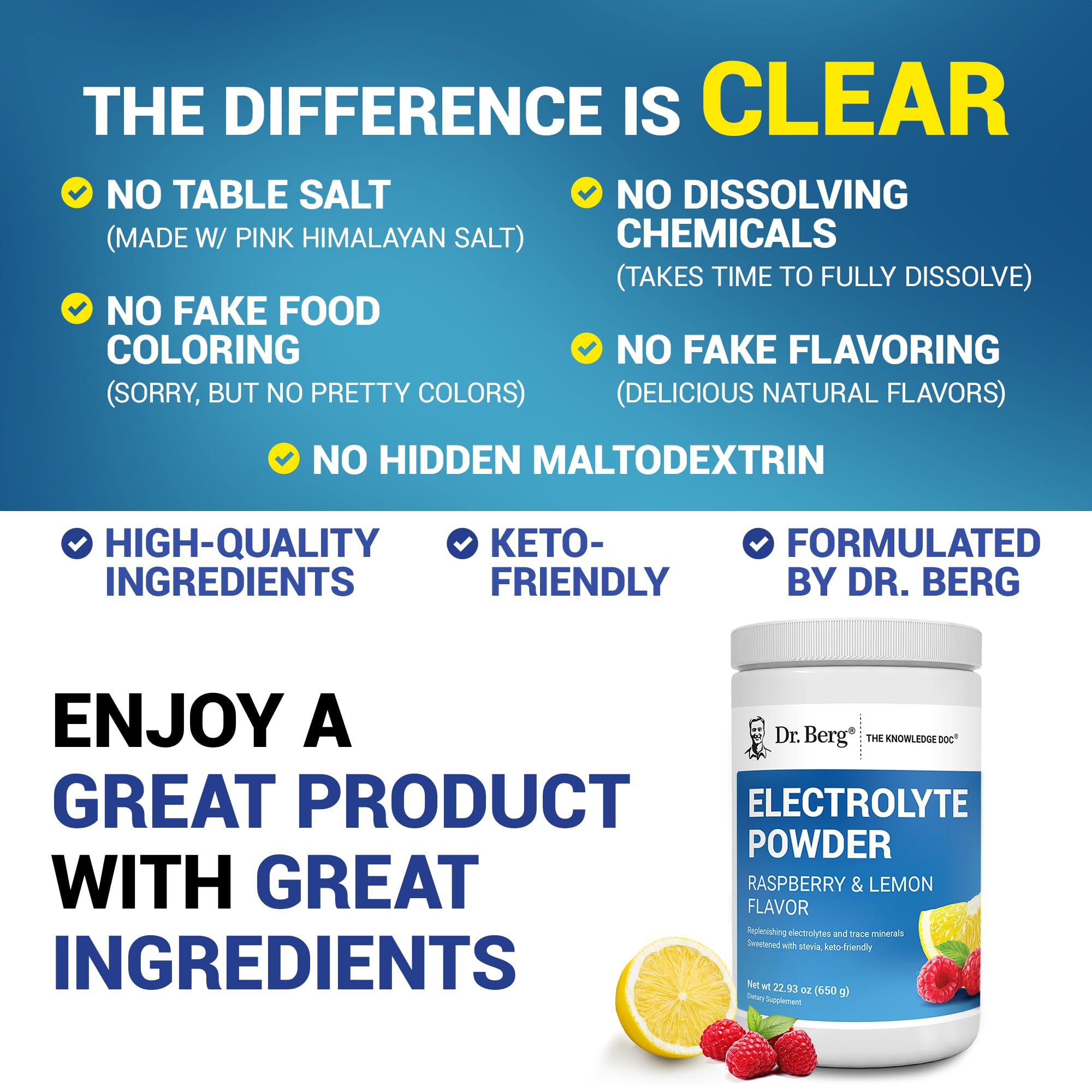 Close-up of electrolyte blend emphasizing potassium and trace minerals