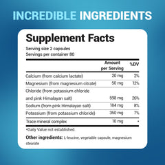 Dr. Berg Electrolyte Capsules close-up noting quick-dissolve texture