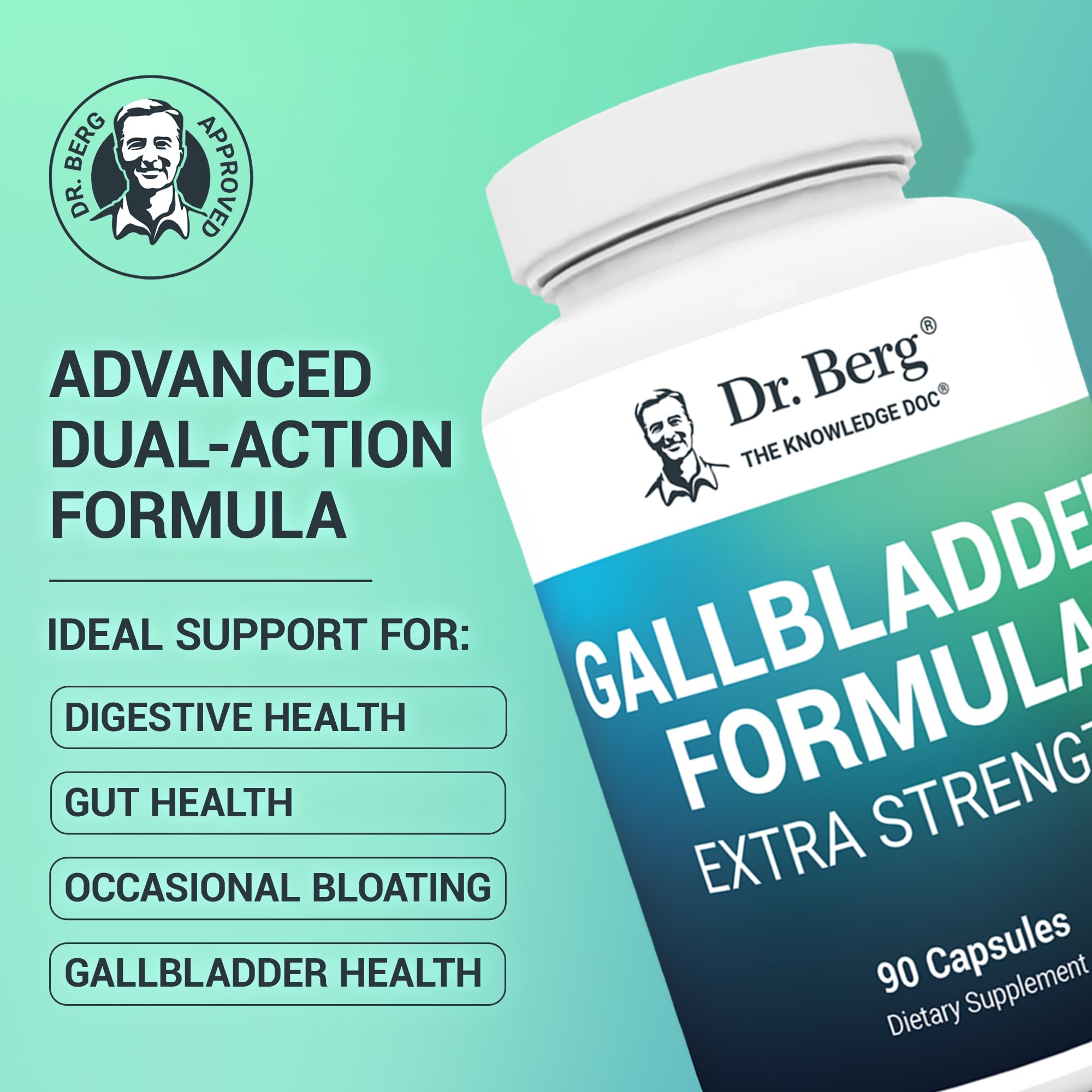 Capsule containing conjugated bile acid for balanced digestion with Dr. Berg