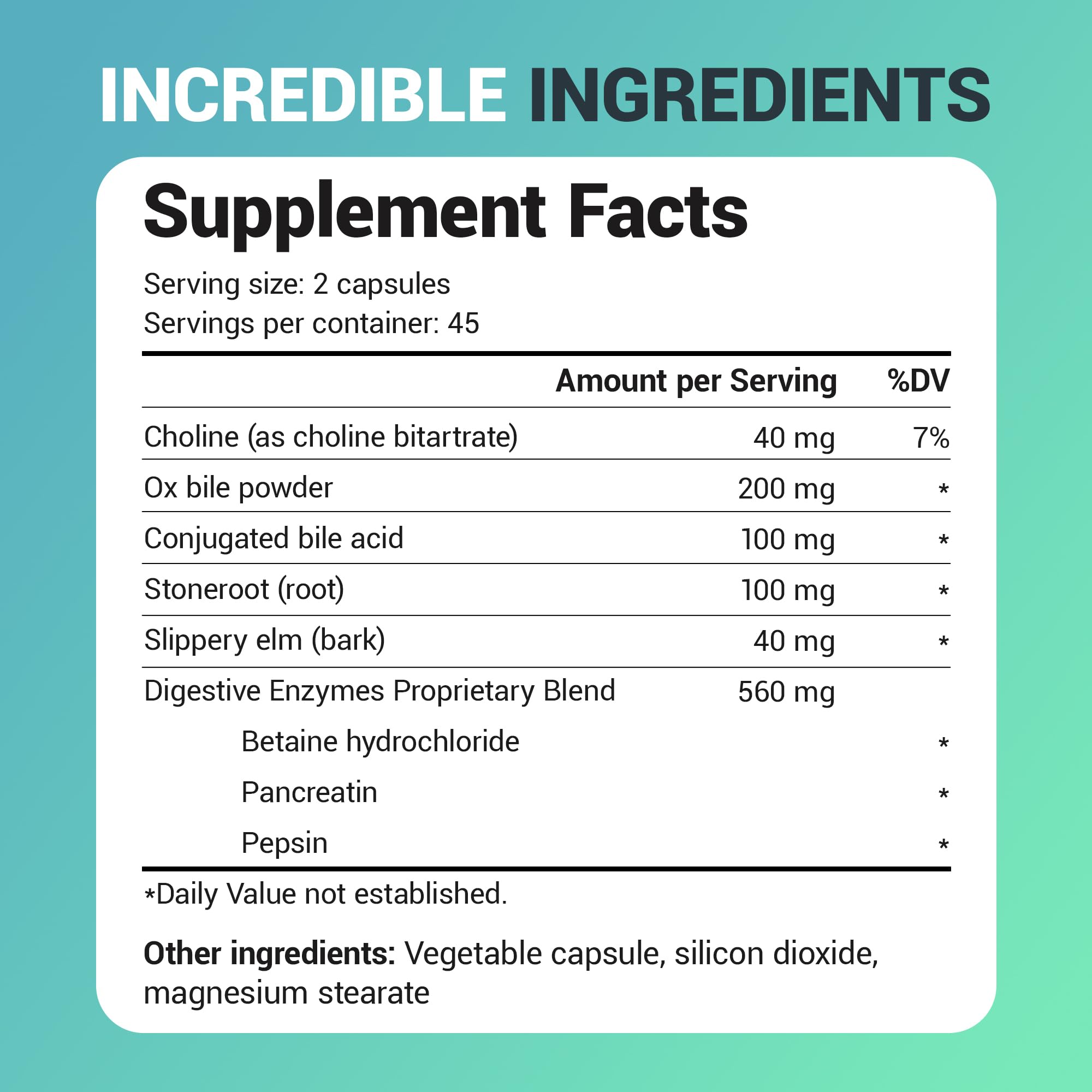Unique proprietary enzyme blend inside Dr. Berg Gallbladder Formula