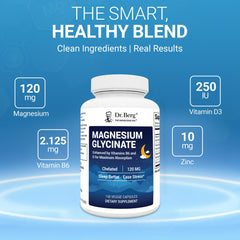 Dr. Berg Magnesium Glycinate pills closeup showcasing capsule appearance.