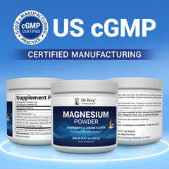 Dr. Berg Magnesium Glycinate Powder served cold in a refreshing drink.