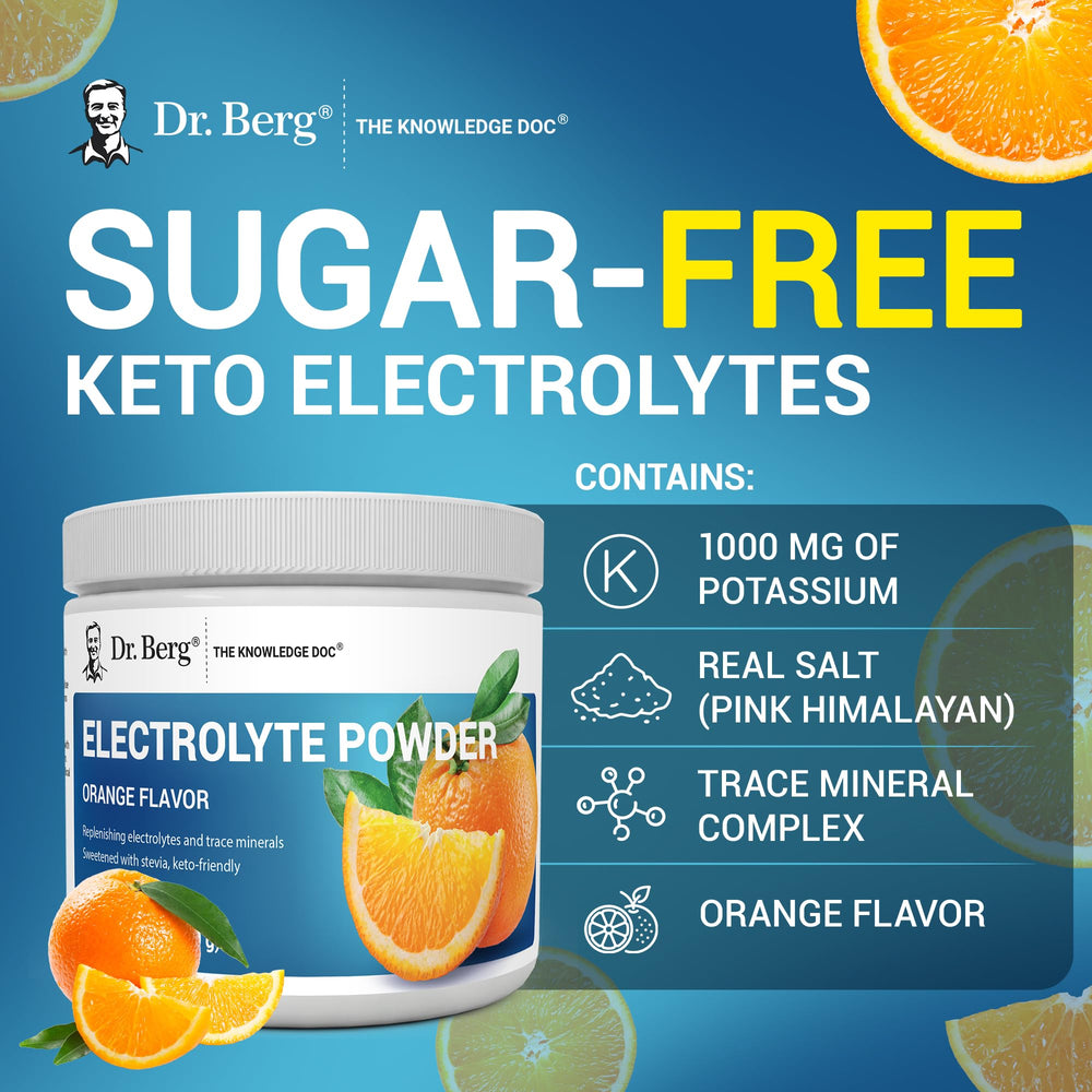 Dr. Berg Zero Sugar Hydration pink Himalayan salt visual emphasizes clean electrolyte formula.