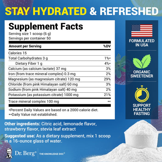 Dr Berg pink Himalayan salt crystals highlight natural electrolyte source for balanced hydration
