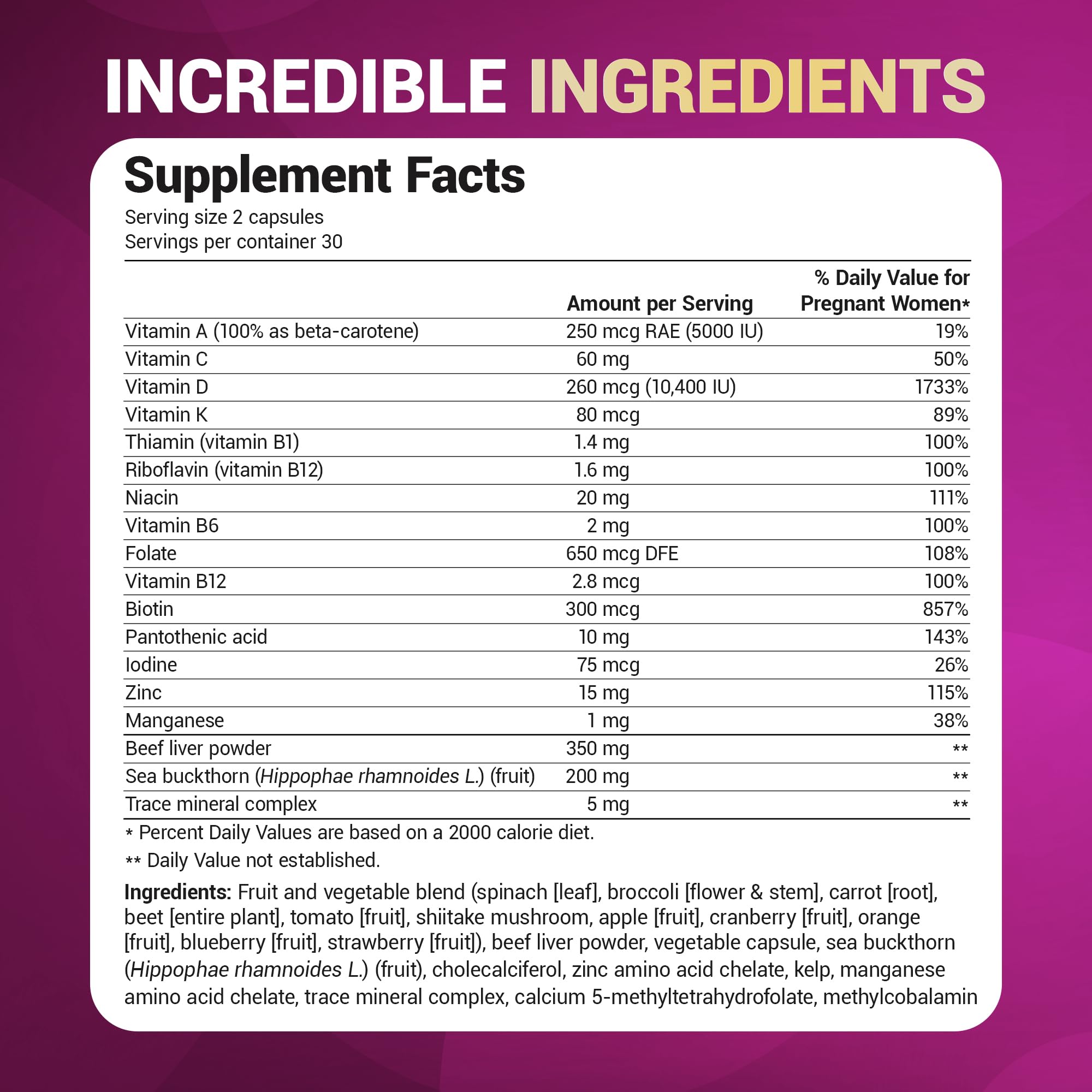 Dr. Berg Prenatal foil seal communicates freshness and safety.
