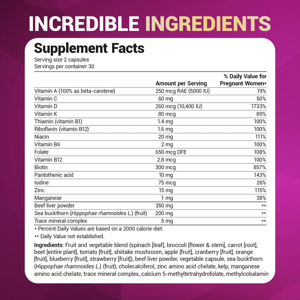 Dr. Berg Prenatal foil seal communicates freshness and safety.