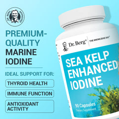 Dr. Berg Sea Kelp Iodine capsules for easy daily use