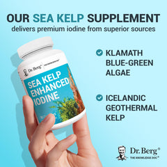Dr. Berg Sea Kelp Iodine GMP facility indicating high manufacturing standards