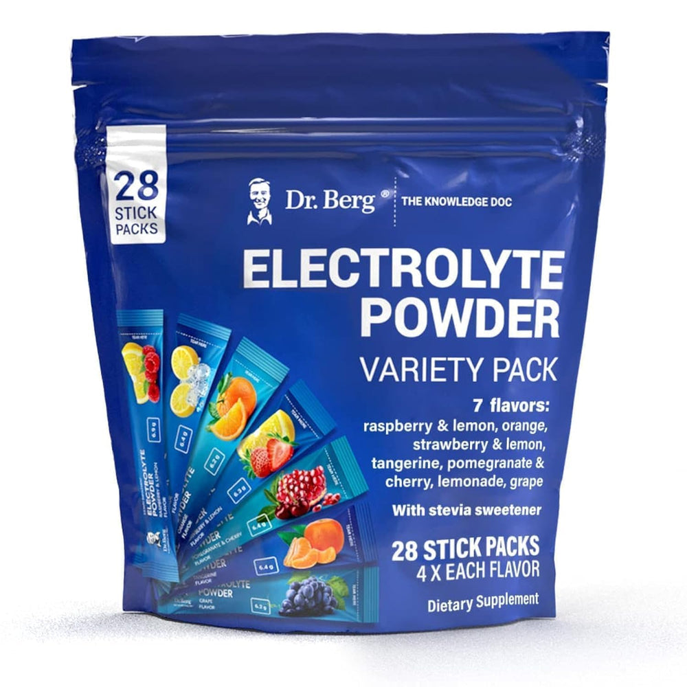 Dr. Berg Pink Himalayan Salt inclusion for premium mineral balance in electrolytes.