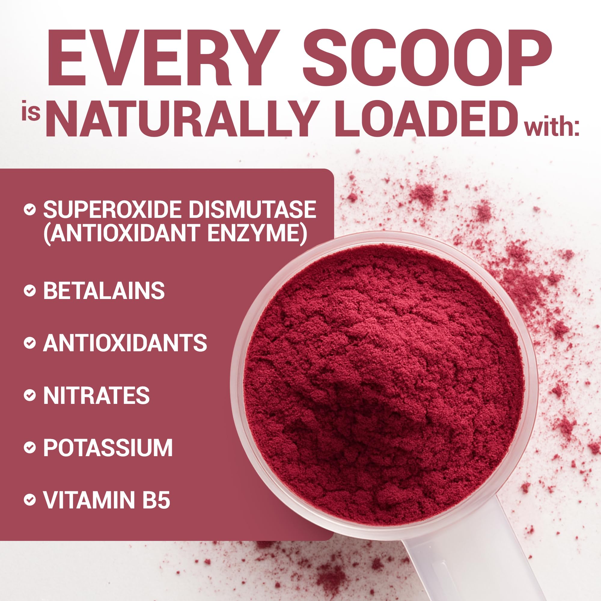 Dr. Berg USDA Organic seal on beet powder jar