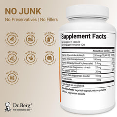 Capsules visible in bottle illustrating a clean daily supplement