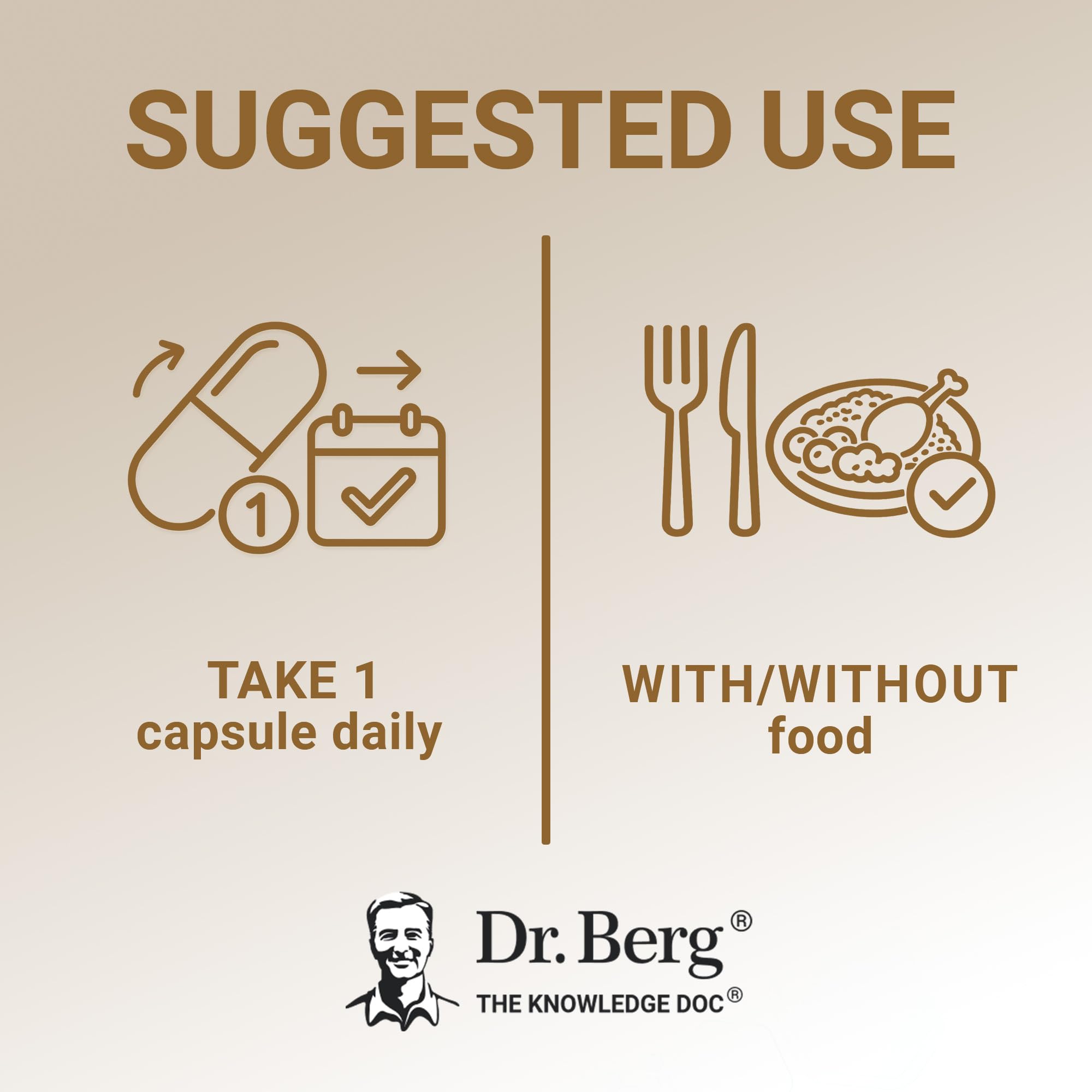 Display packaging box side view of Dr. Berg vitamin supplement