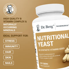Dr. Berg Yeast Tablets label view highlights natural minerals