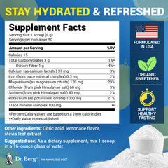 Dr. Berg Zero Sugar Hydration glass with lemony sip and hydration